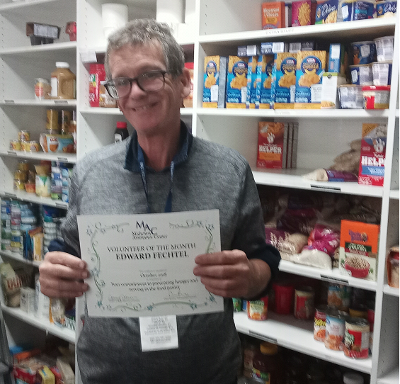 October Volunteer Of The Month Edward Midtown Assistance Center